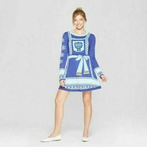 COPY - Women's Med Ugly Hanukkah / Chanukah Sweater Dress- Born Famous